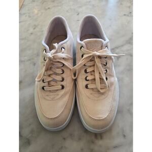 Reebok Canvas Retro Classic Tan Sneakers 8.5 Tennis Preppy Casual Athleisure